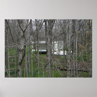 Farnsworth House, Woods Poster