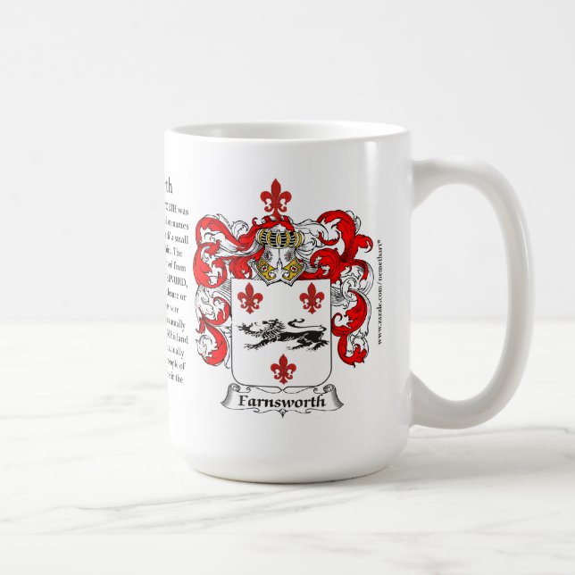 Farnsworth, the Origin, the Meaning and the Crest Coffee Mug (Right)