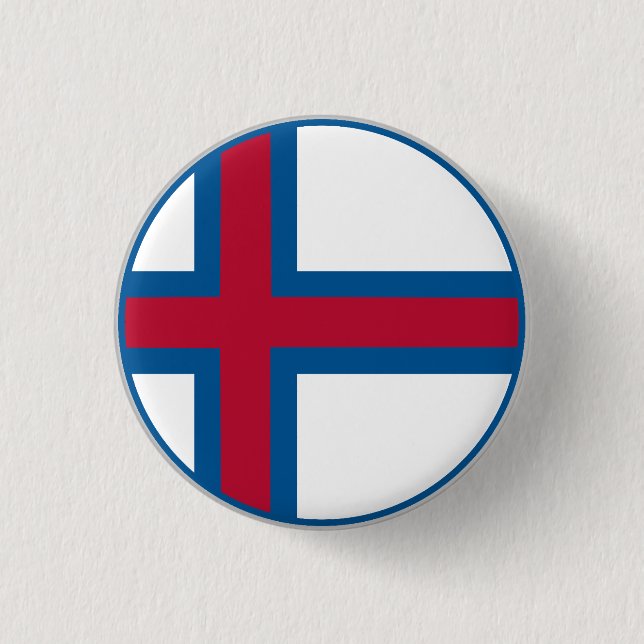 Faroe Flag Button (Front)