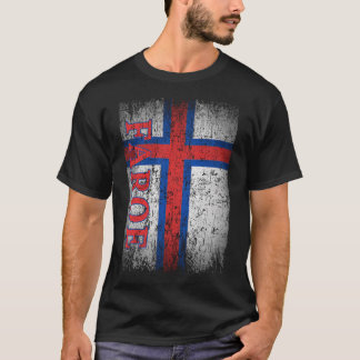 Faroe Flag Gift Women Men Children Faroe Retro T-Shirt