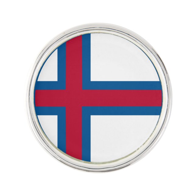 Faroe Flag Lapel Pin (Front)