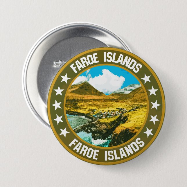 Faroe Islands                                      Button (Front & Back)