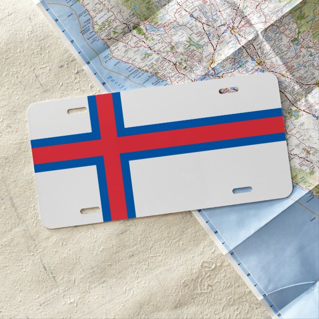 Faroe Islands coat of arms (DENMARK) License Plate (In Situ)