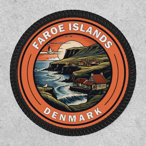 Faroe Islands Denmark Travel Art Badge