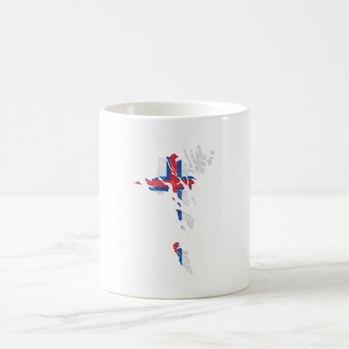 Faroe Islands flag and map Coffee Mug