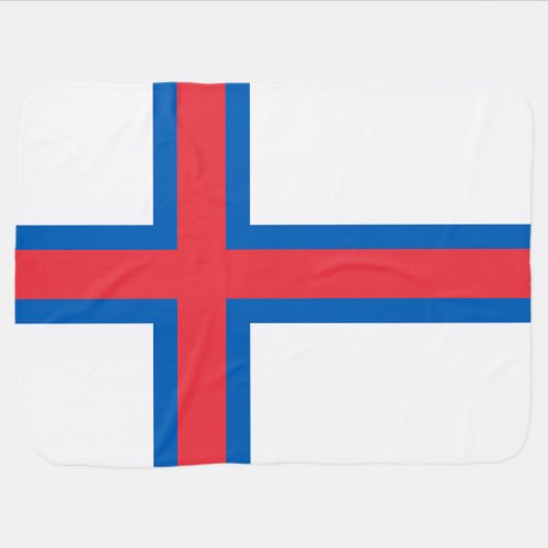 Faroe Islands Flag Baby Blanket