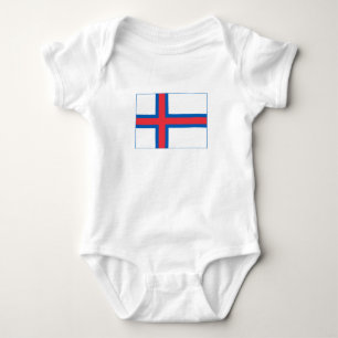 Faroe Islands Flag Baby Bodysuit