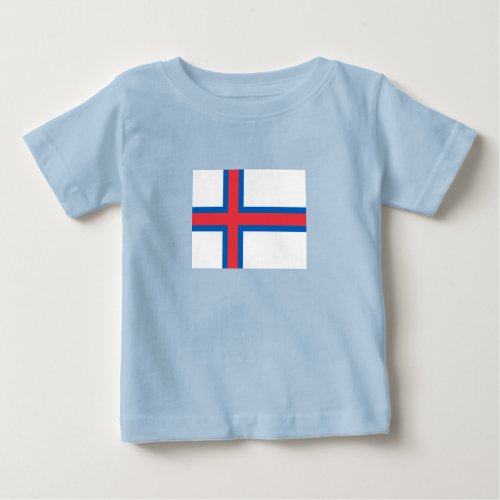 Faroe Islands Flag Baby T_Shirt