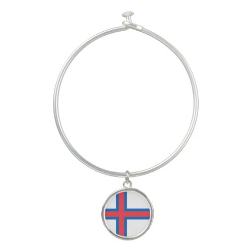 Faroe Islands Flag Bangle Bracelet
