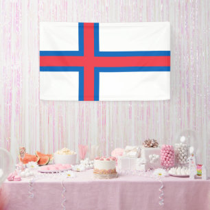 Faroe Islands flag Banner