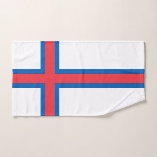 Faroe Islands Flag Bath Towel Set