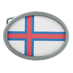 Faroe Islands flag Belt Buckle