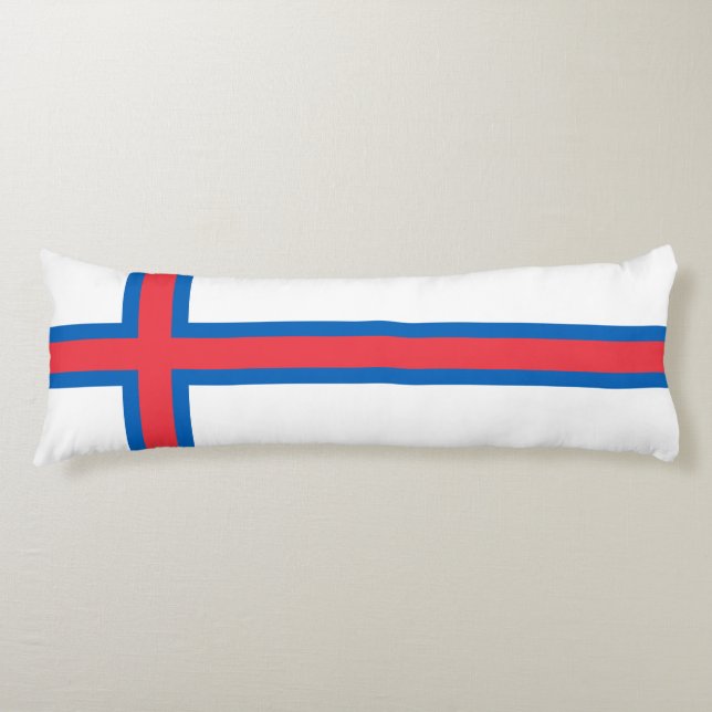 Faroe Islands Flag Body Pillow (Front)