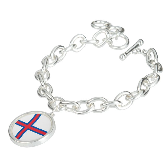 Faroe Islands flag Bracelet (Side)