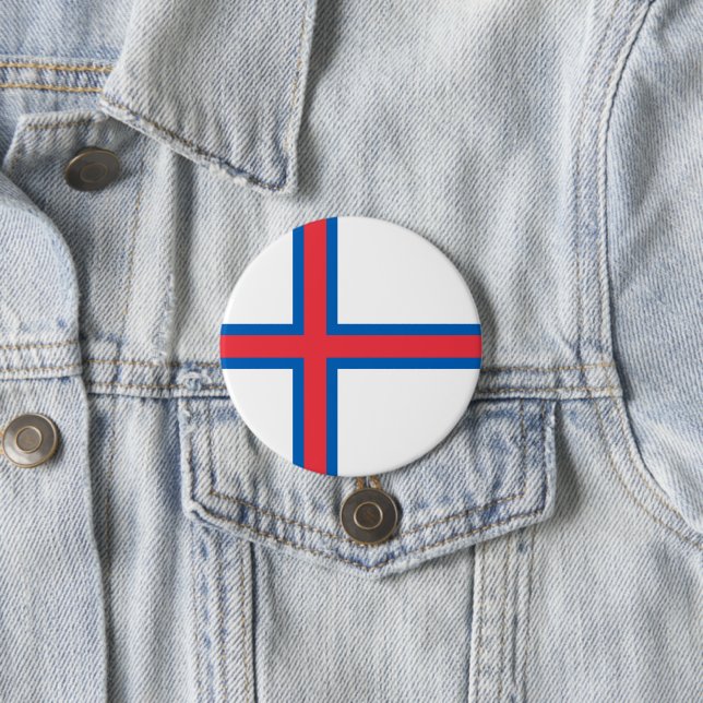 Faroe Islands flag Button (In Situ)