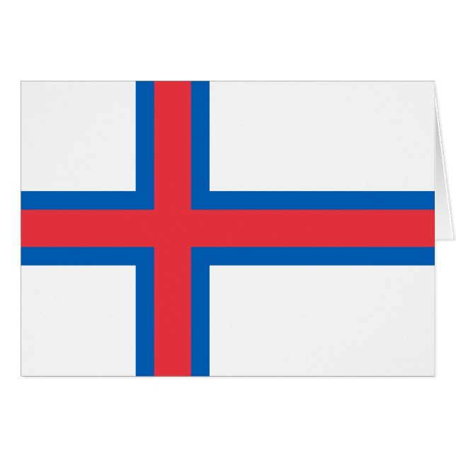 Faroe Islands Flag Cards (Front Horizontal)