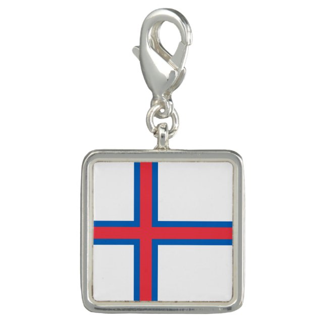 Faroe Islands flag Charm (Front)