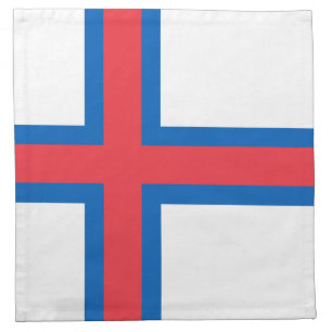 Faroe Islands Flag Cloth Napkin