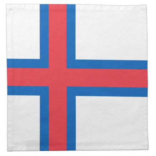 Faroe Islands Flag Cloth Napkin