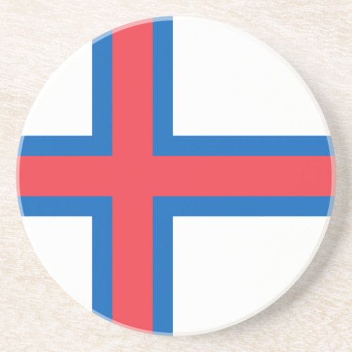 Faroe Islands Flag Coaster