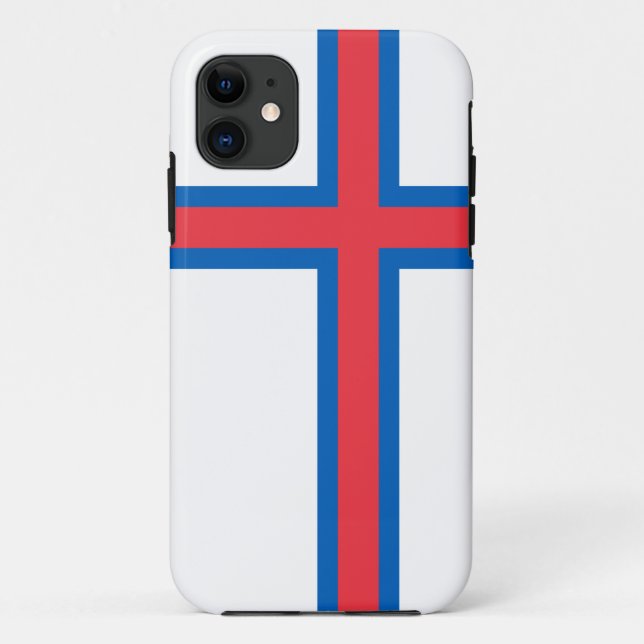 Faroe Islands flag (DENMARK) Case-Mate iPhone Case (Back)