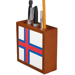 Faroe Islands Flag Desk Organizer
