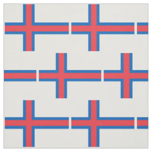 Faroe Islands Flag Fabric