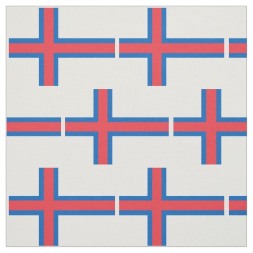 Faroe Islands Flag Fabric