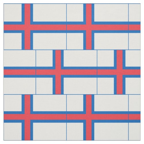 Faroe Islands Flag Fabric