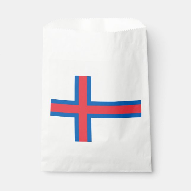 Faroe Islands Flag Favor Bag (Front)