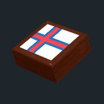 Faroe Islands Flag Gift Box<br><div class="desc">Patriotic flag of Faroe Islands.</div>
