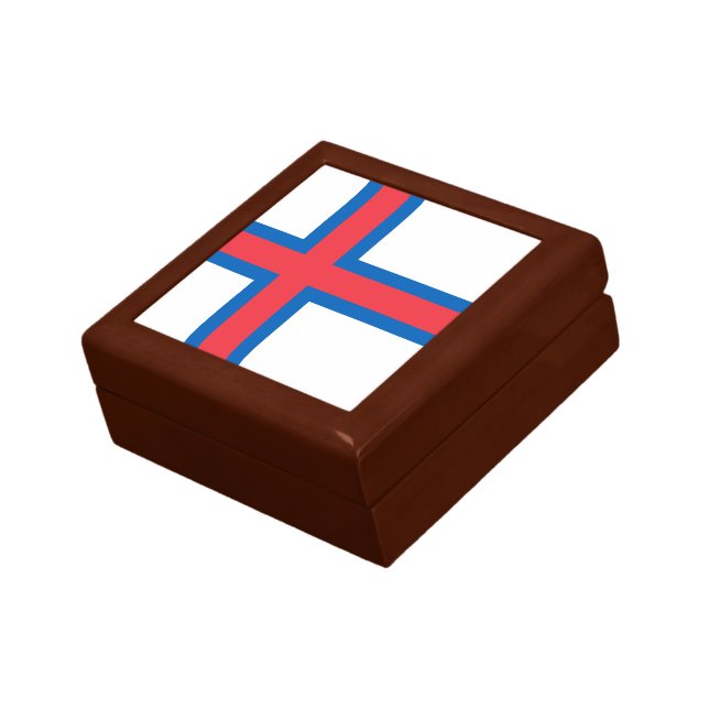 Faroe Islands Flag Gift Box (Side)