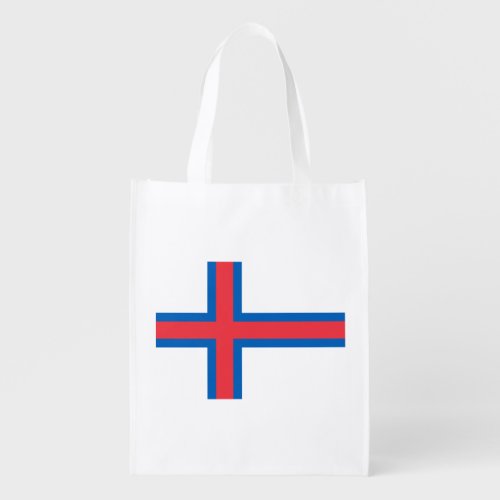 Faroe Islands Flag Grocery Bag
