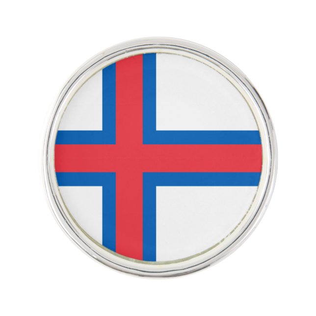 Faroe Islands Flag Lapel Pin (Front)