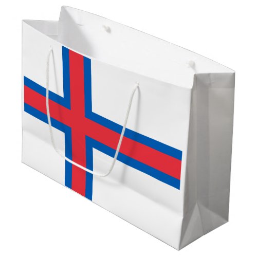 Faroe Islands Flag Large Gift Bag