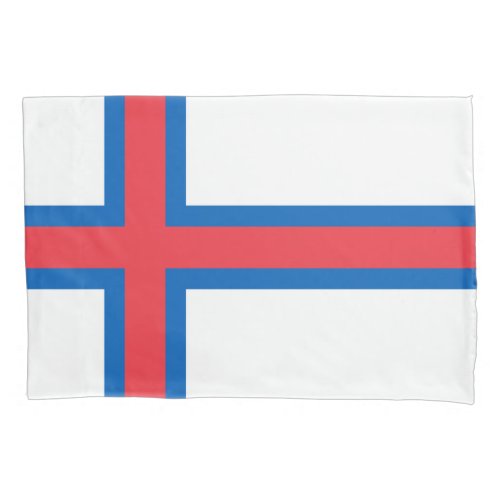 Faroe Islands Flag Pillow Case