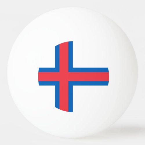 Faroe Islands Flag Ping Pong Ball