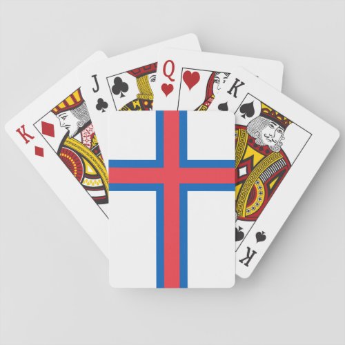 Faroe Islands Flag Playing Cards
