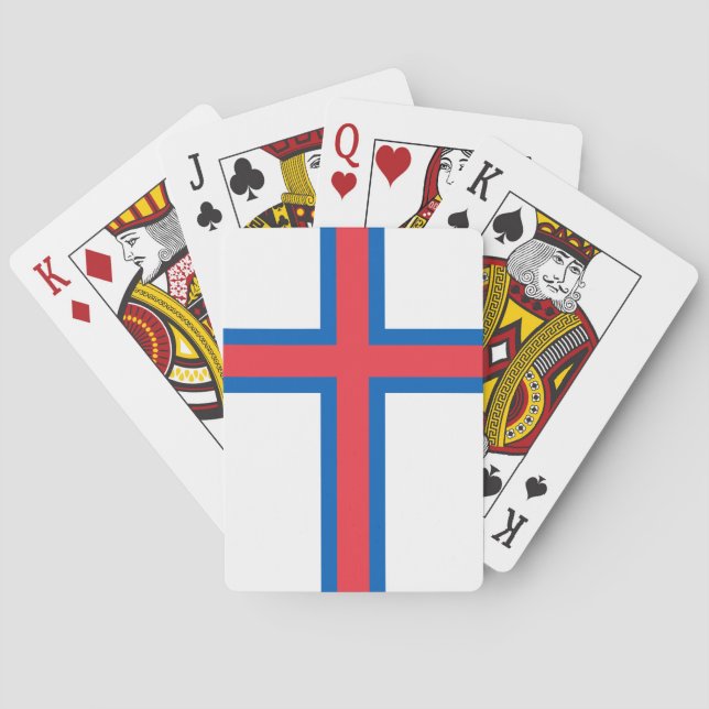 Faroe Islands Flag Poker Cards (Back)
