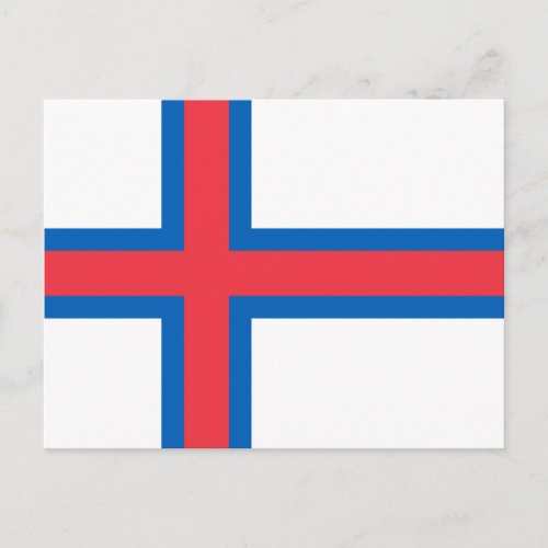 Faroe Islands Flag Postcard