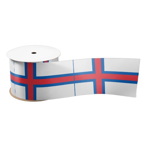 Faroe Islands Flag Satin Ribbon