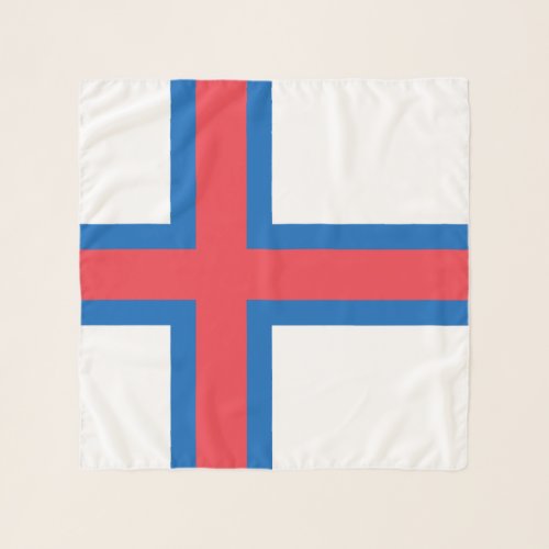 Faroe Islands Flag Scarf