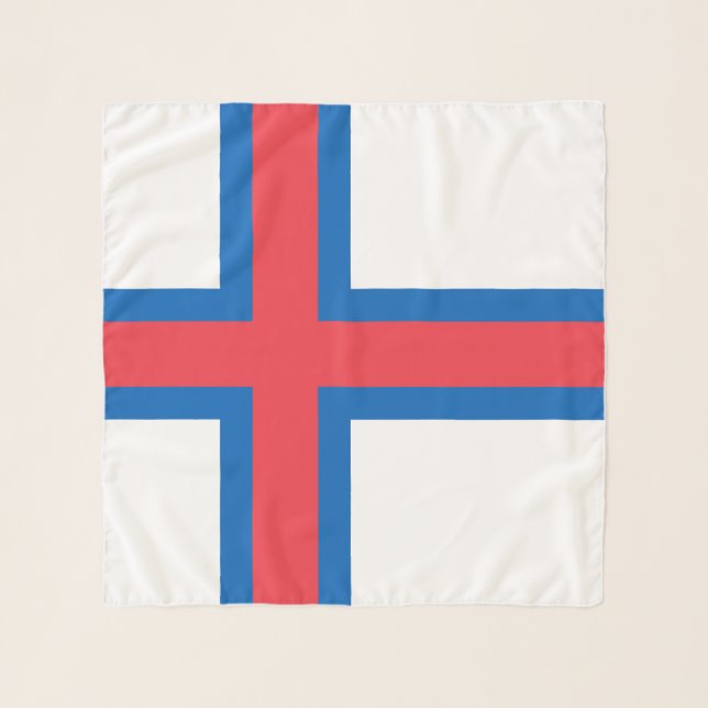 Faroe Islands Flag Scarf (Front)
