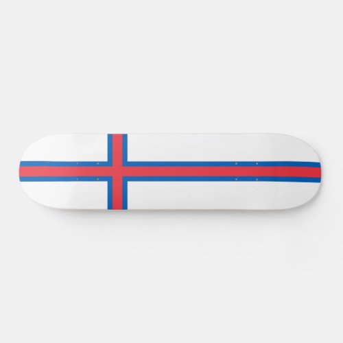 Faroe Islands Flag Skateboard