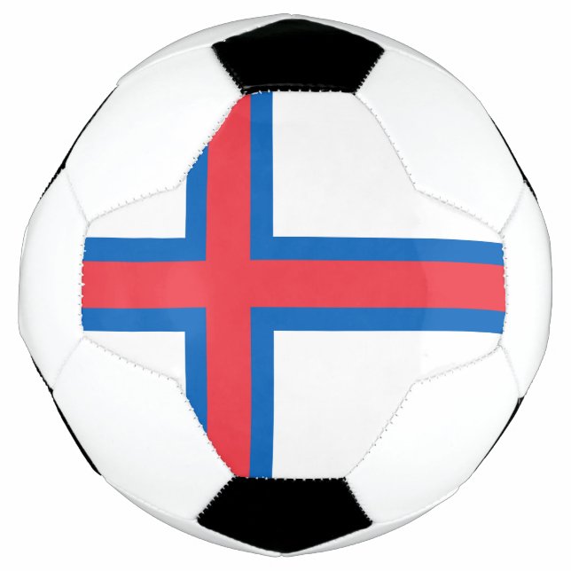 Faroe Islands Flag Soccer Ball (Front)