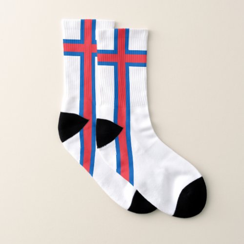 Faroe Islands Flag Socks
