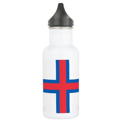Faroe Islands Flag Stainless Steel Water Bottle