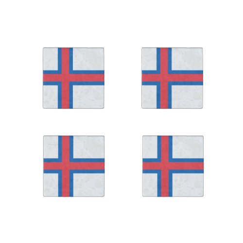 Faroe Islands Flag Stone Magnet