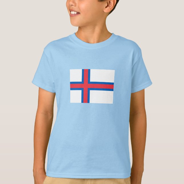 Faroe Islands Flag T-Shirt (Front)