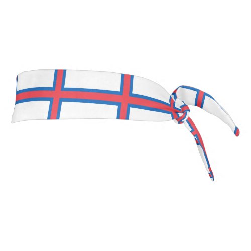 Faroe Islands Flag Tie Headband